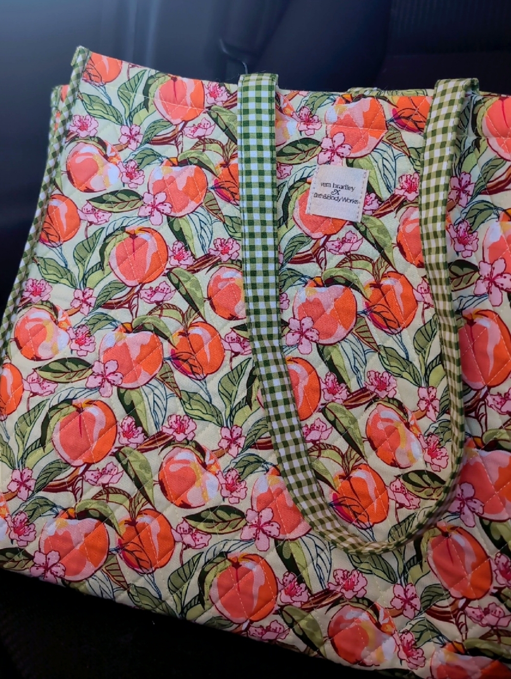 Vera Bradley × BBW Orange Blossom Quilted Tote! 🍑